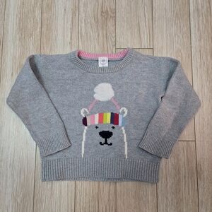 GAP Baby Sweater in Gray and Pink